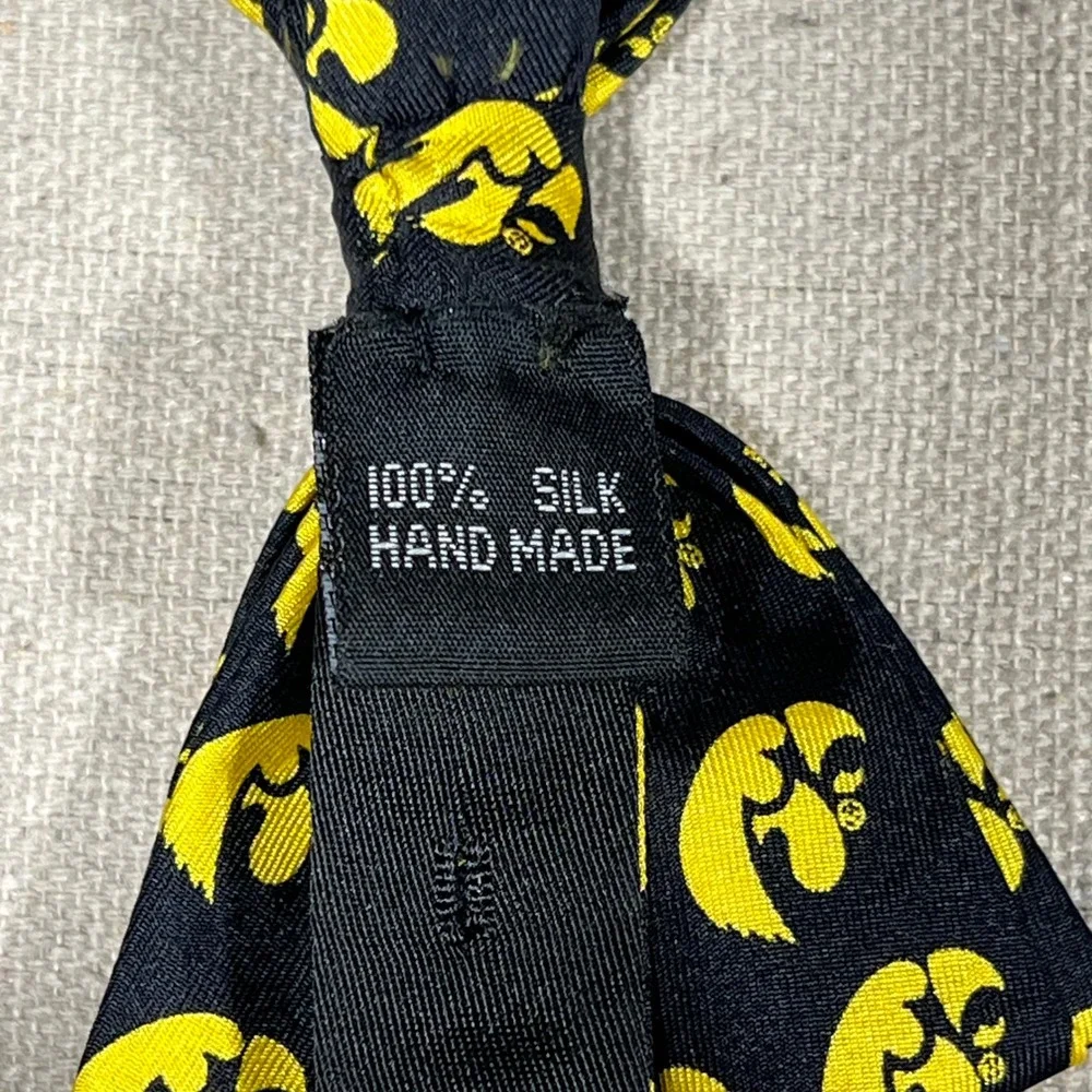 Iowa Hawkeyes Silk‎ Bow Tie Handmade Varsity Line by NEIL Enterprises